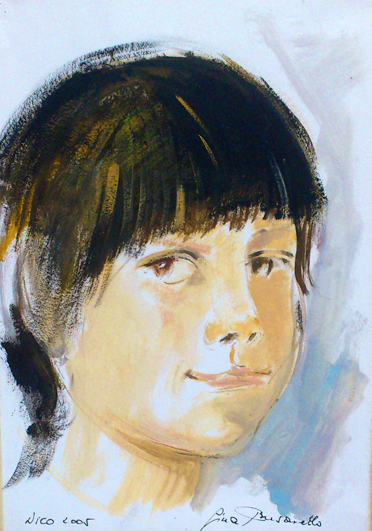 Portrait Nico 17x24cm Aquarell